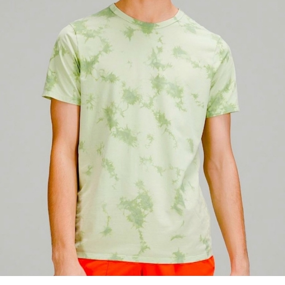 Lululemon The Fundamental T-Shirt Mens XXL Green Tie Dye